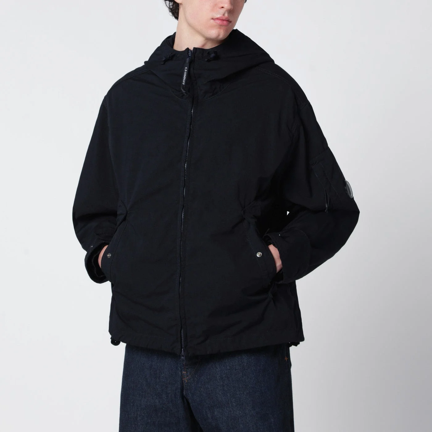 Flatt Nylon hooded jacket Total Eclipse - 1