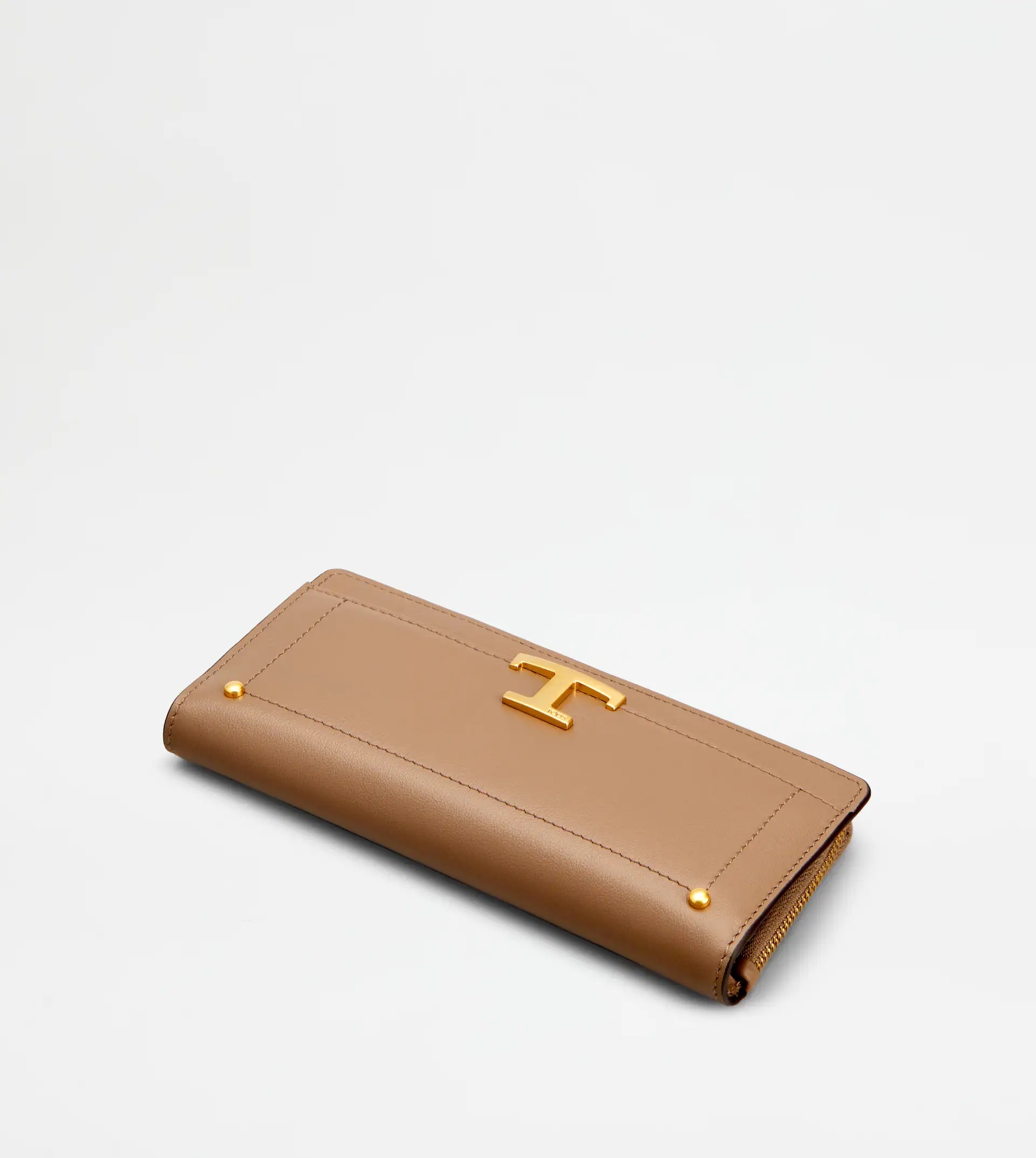 T TIMELESS WALLET IN LEATHER - BROWN - 4