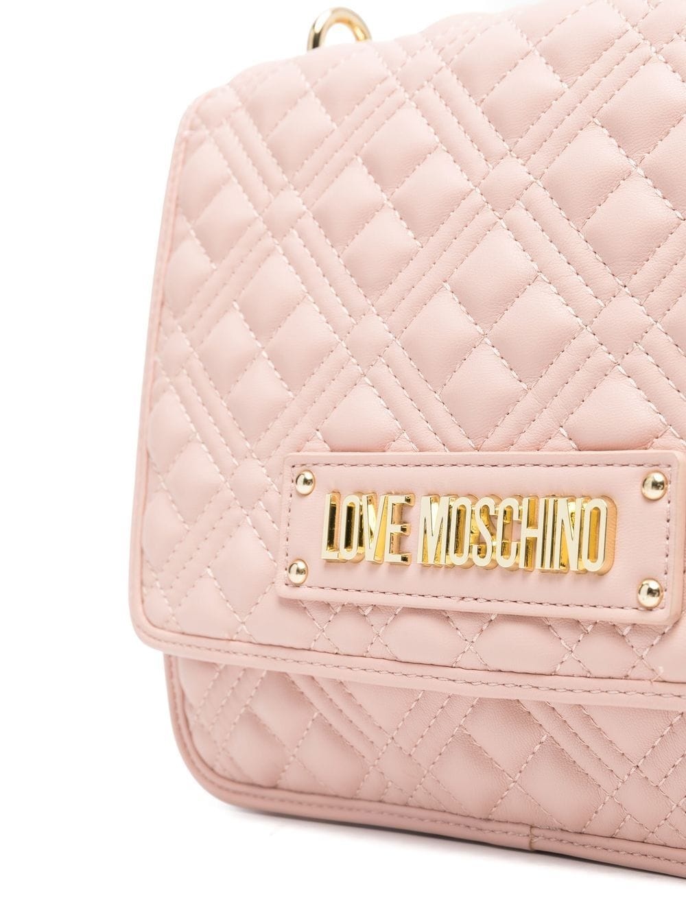 quilted logo-plaque shoulder bag - 4