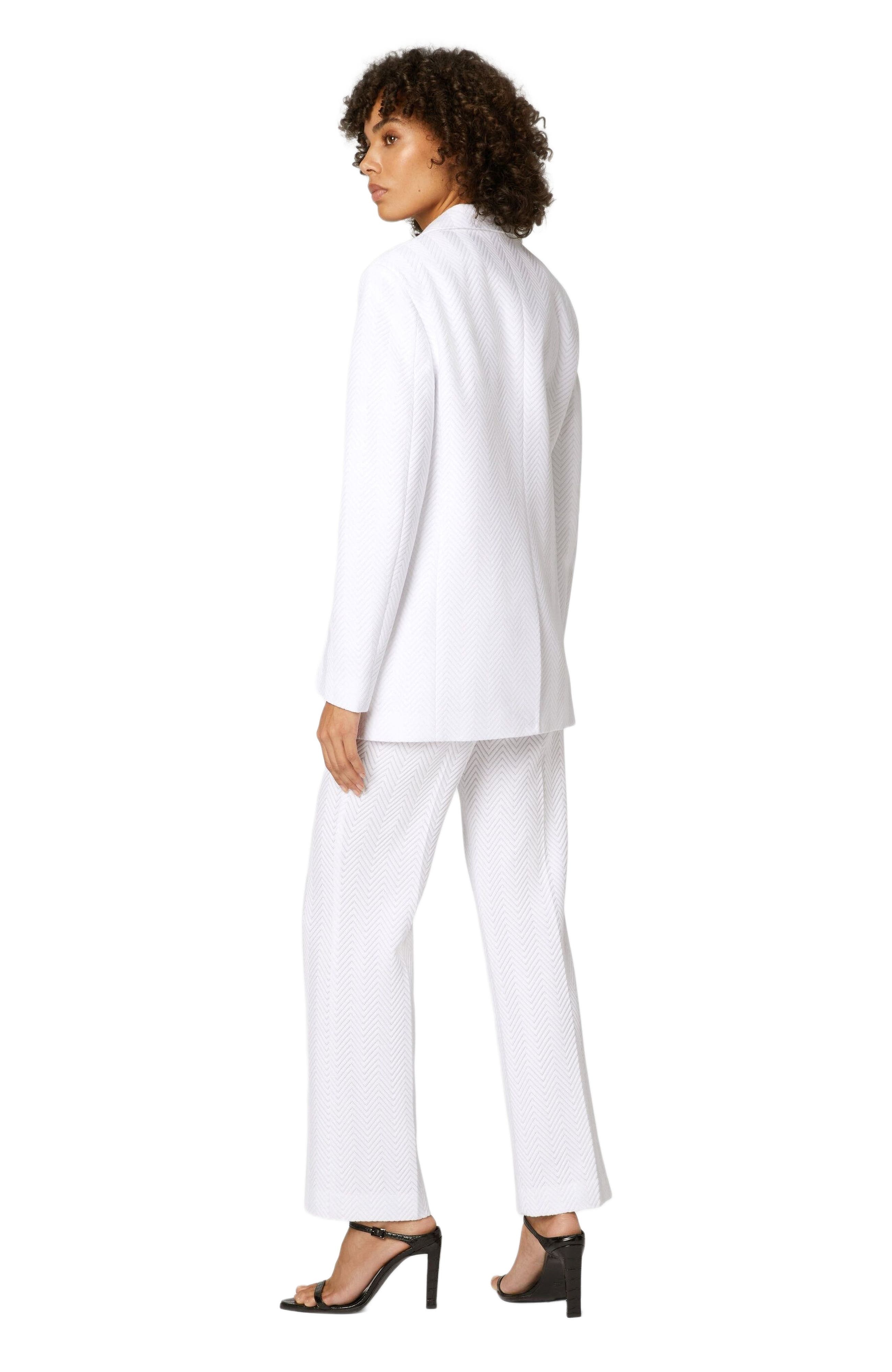 Missoni Single-breasted Blazer In Cotton And Zig Zag Viscose Tone On Tone in White at Nordstrom - 3
