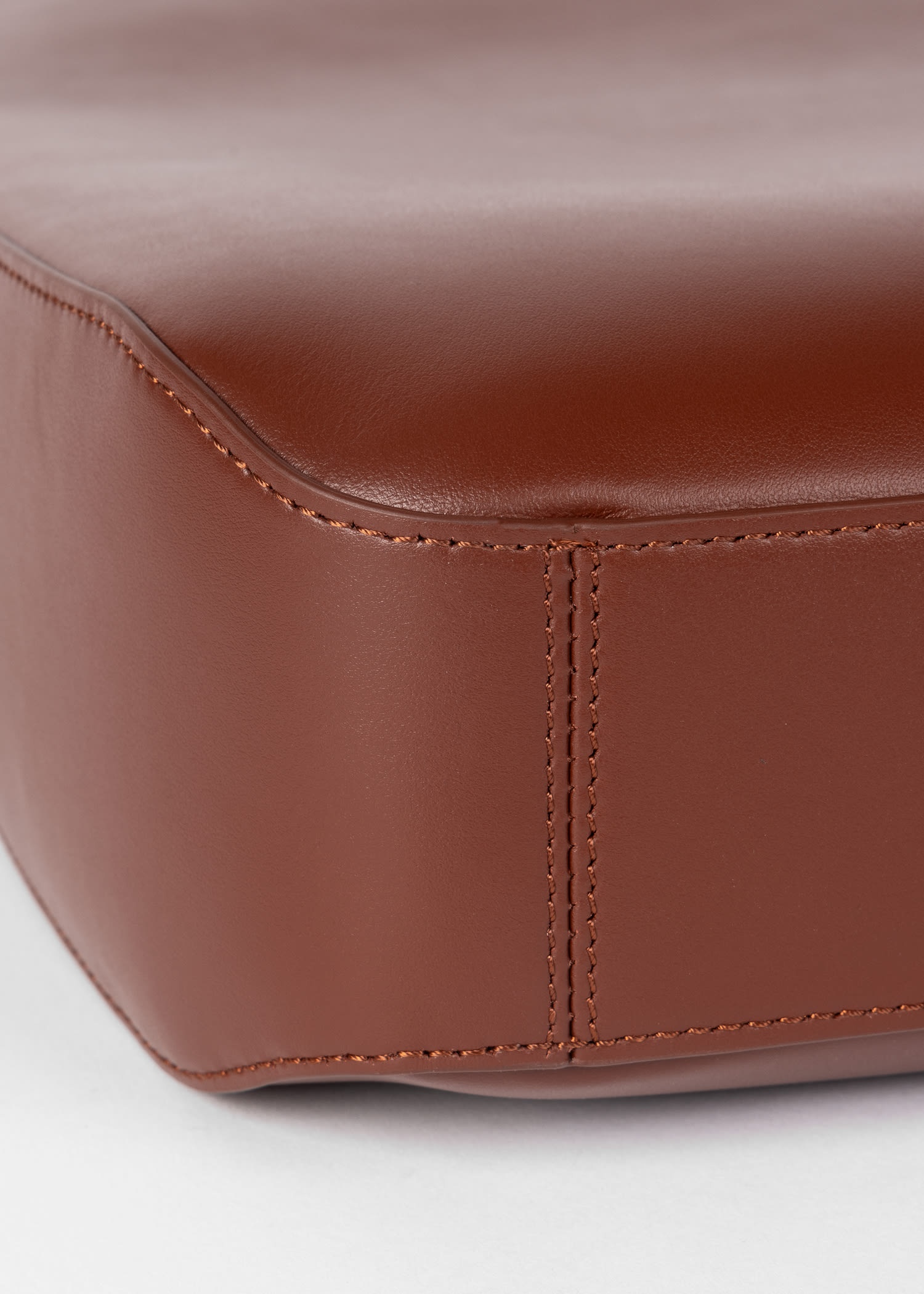 Brown Leather Tote Bag - 7