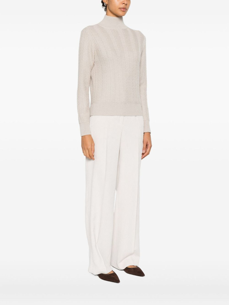 high-neck textured sweater 3