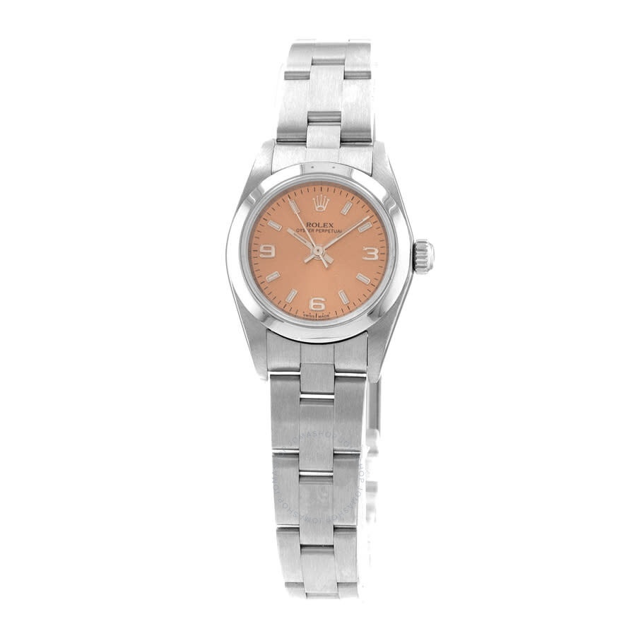 Pre-owned Rolex Oyster Perpetual 24 Automatic Chronometer Pink Dial Men's Watch 76080 PSO - 3
