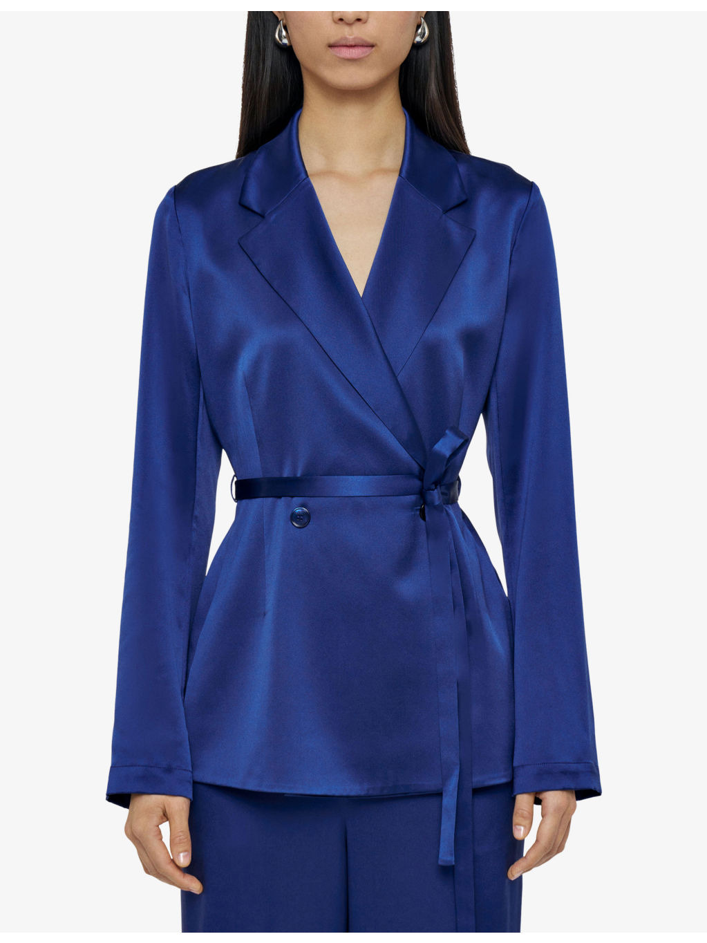 Joubert Double-Breasted Silk-Satin Jacket - 3
