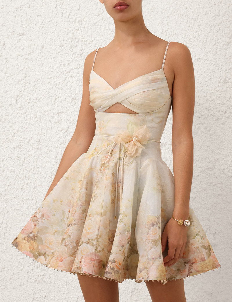 Zimmermann MEMENTO TWIST FRONT MINI DRESS outlook