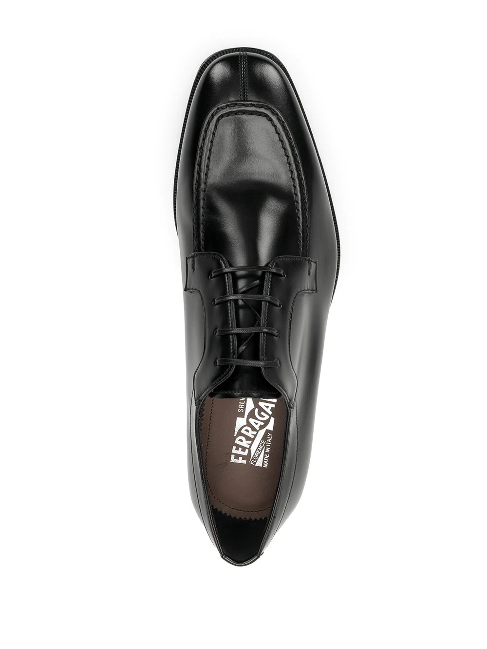 polished-finish lace-up shoes - 4