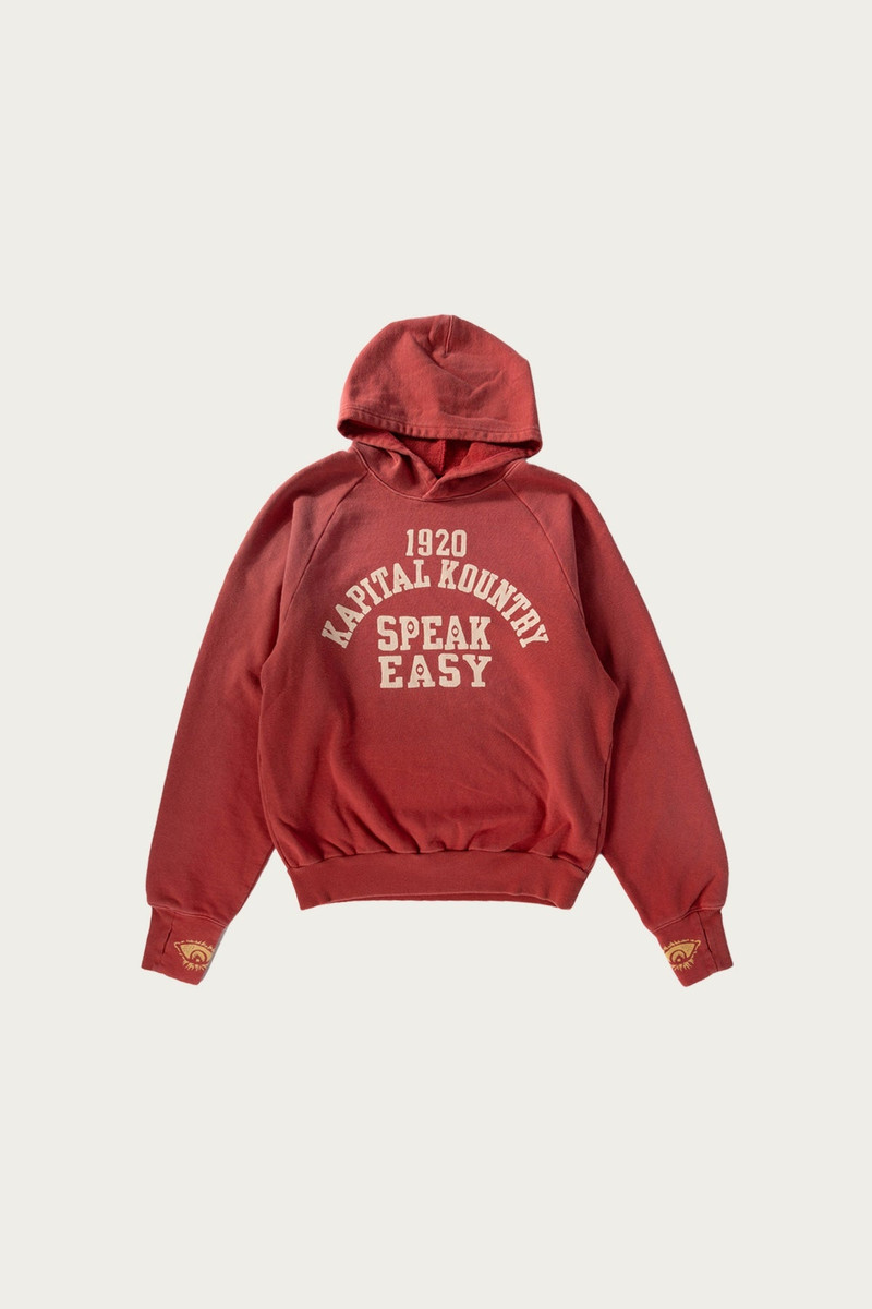 SWT Knit Raglan Hoodie (SPEAKEASY College) - Red 1