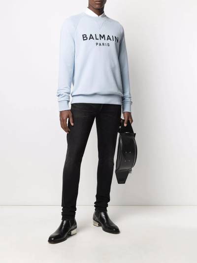 Balmain logo-print sweatshirt outlook