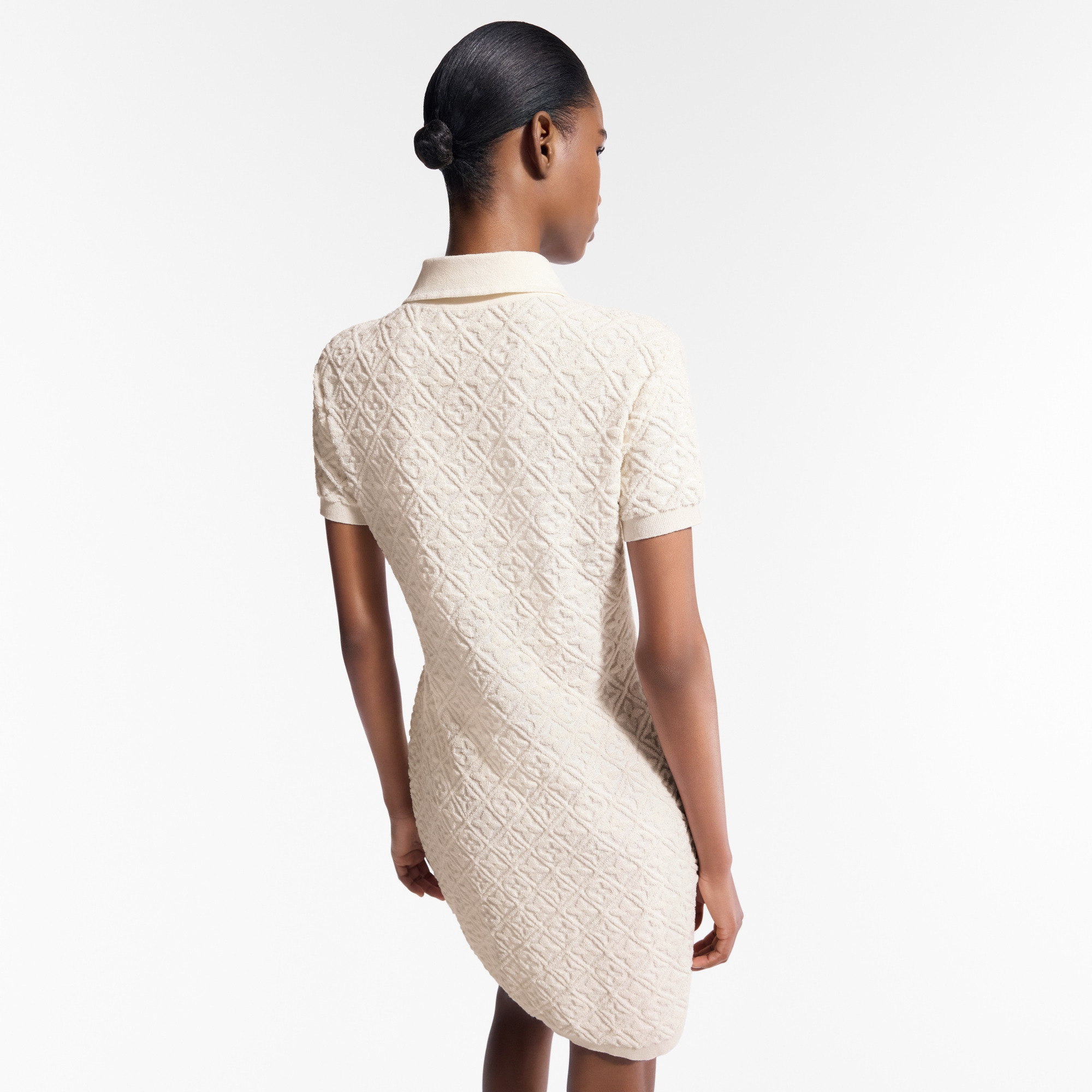 Monogram Flower Toweling Polo Dress - 5