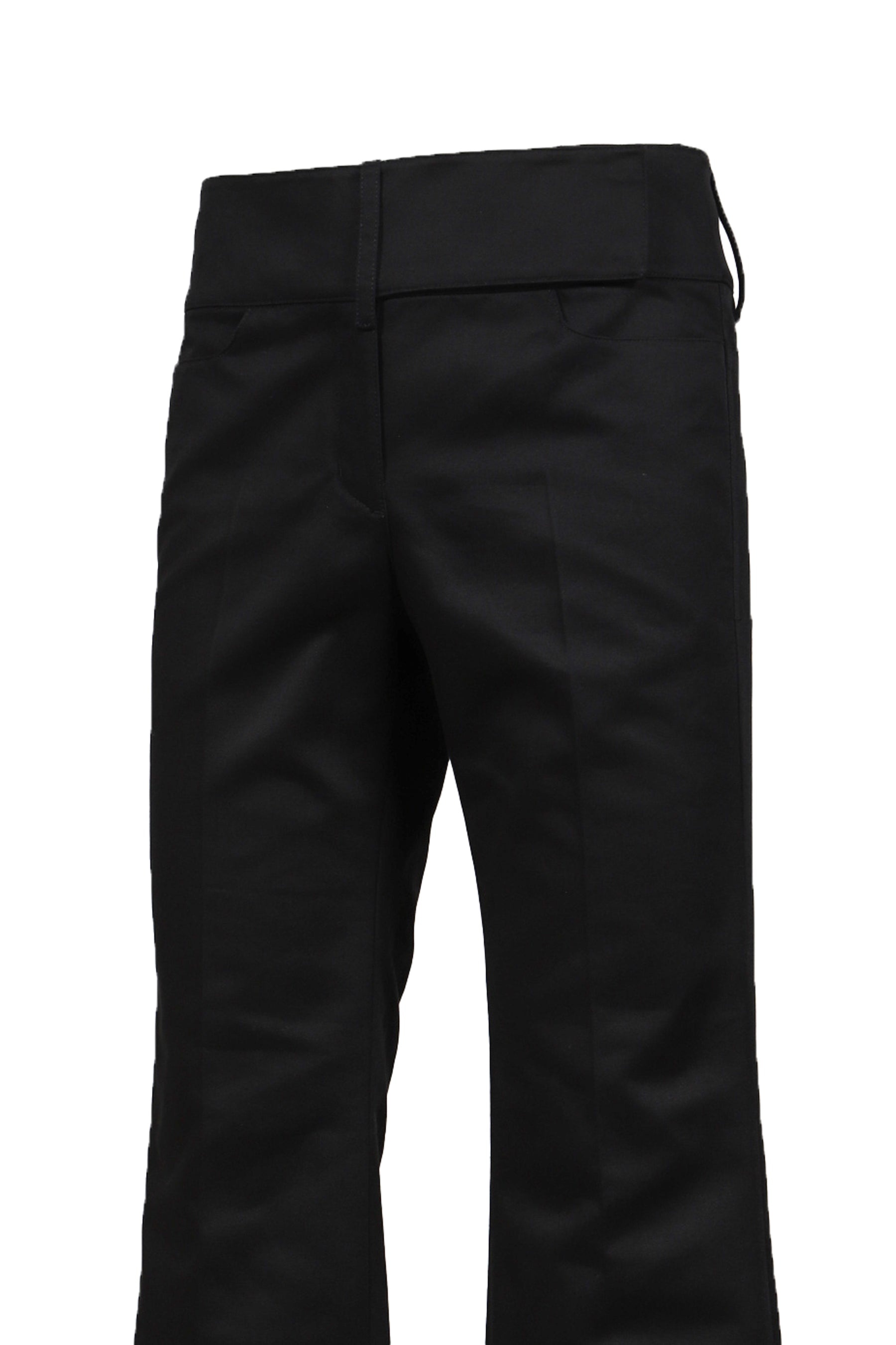 PANTALON BELTED POLYCOTTON / BLK - 4