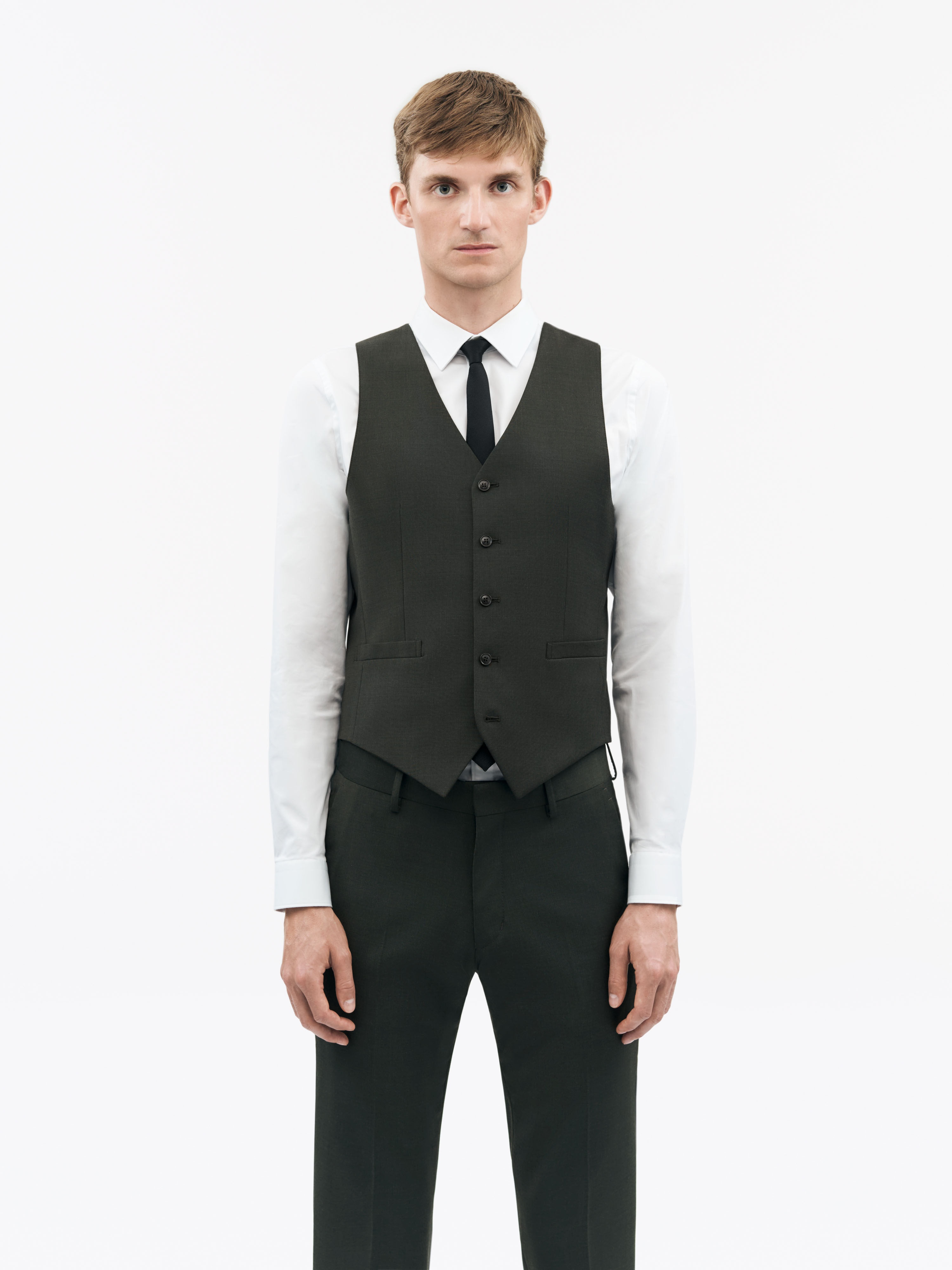 Wayde Wool Blend Waistcoat - 3