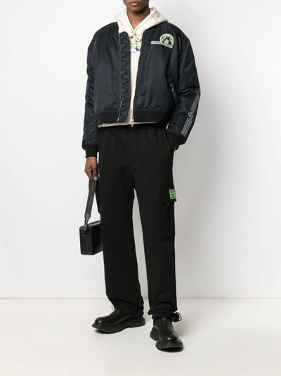 Sankuanz logo-patch straight-leg track pants outlook