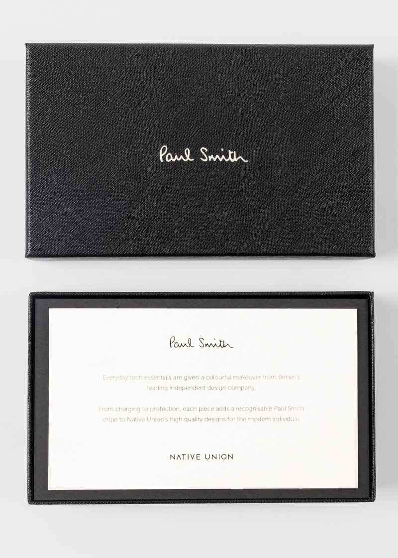 Paul Smith + Native Union Yellow Leather Magsafe Magnetic iPhone Wallet 5