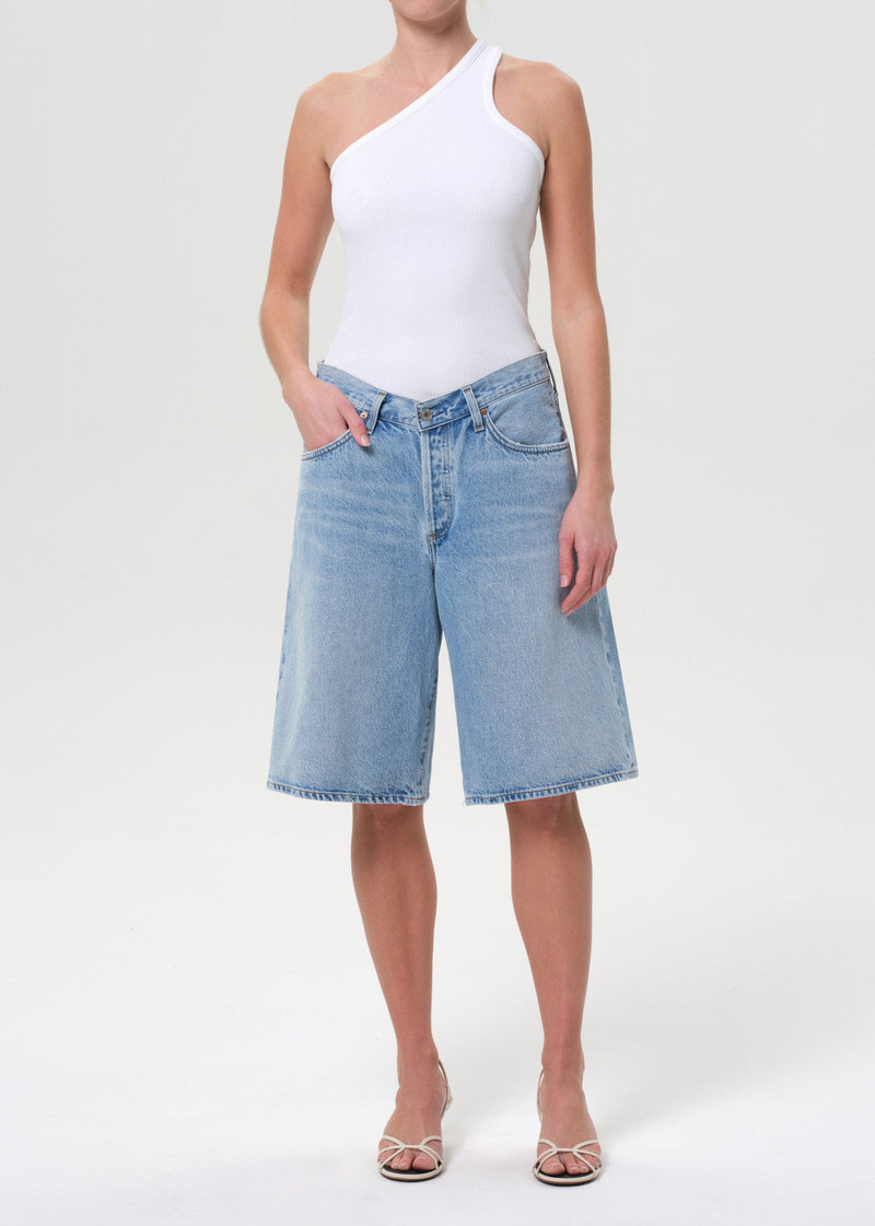 AGOLDE BAGGY V-SHORT IN PREVAIL outlook