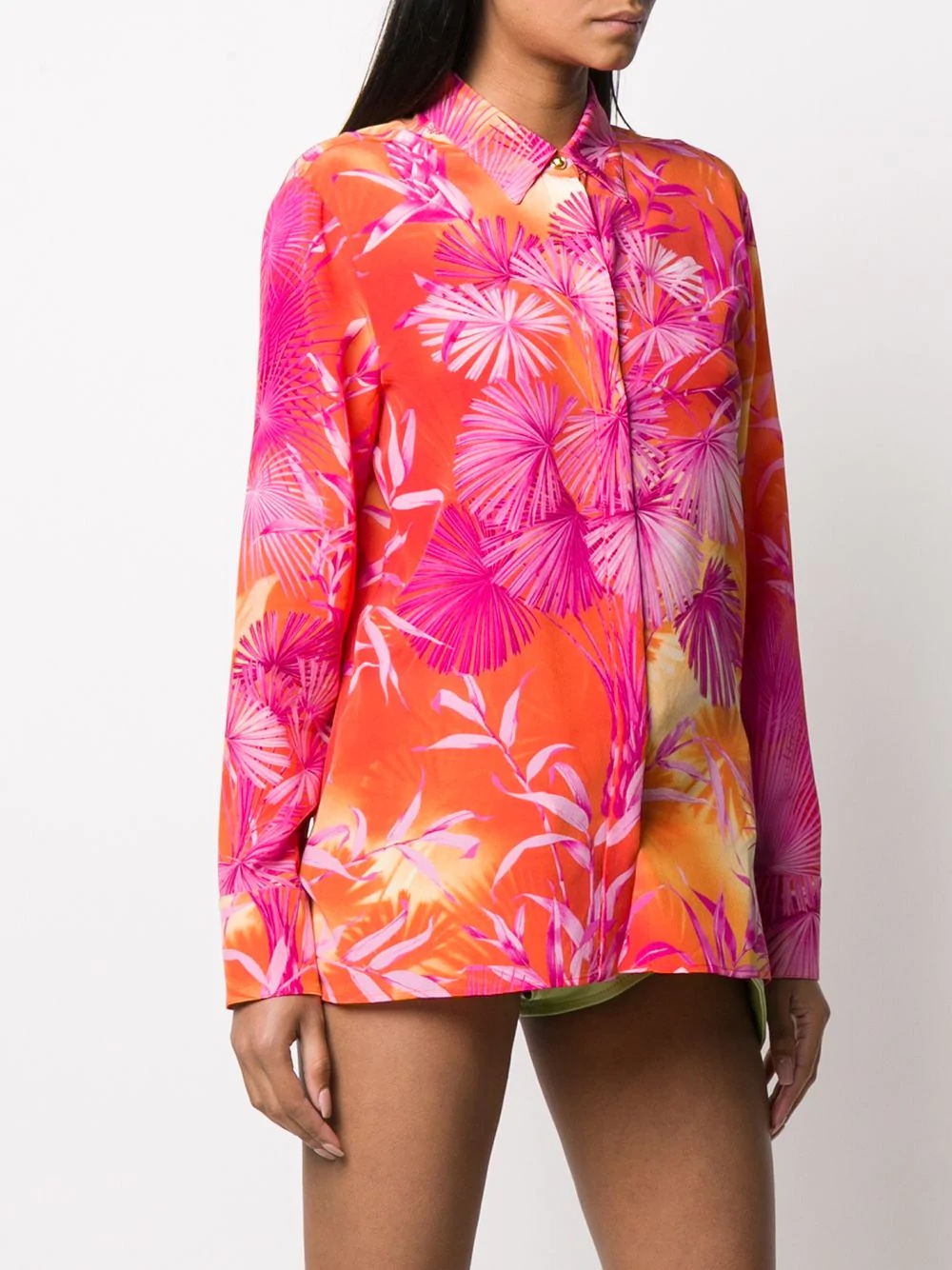 botanical-print shirt - 3