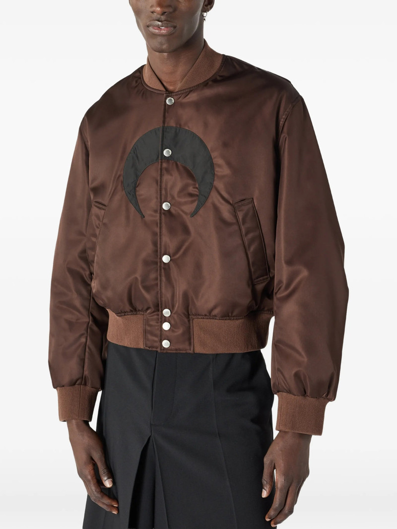 Marine Serre Moon-print Buttoned Bomber Jacket 6
