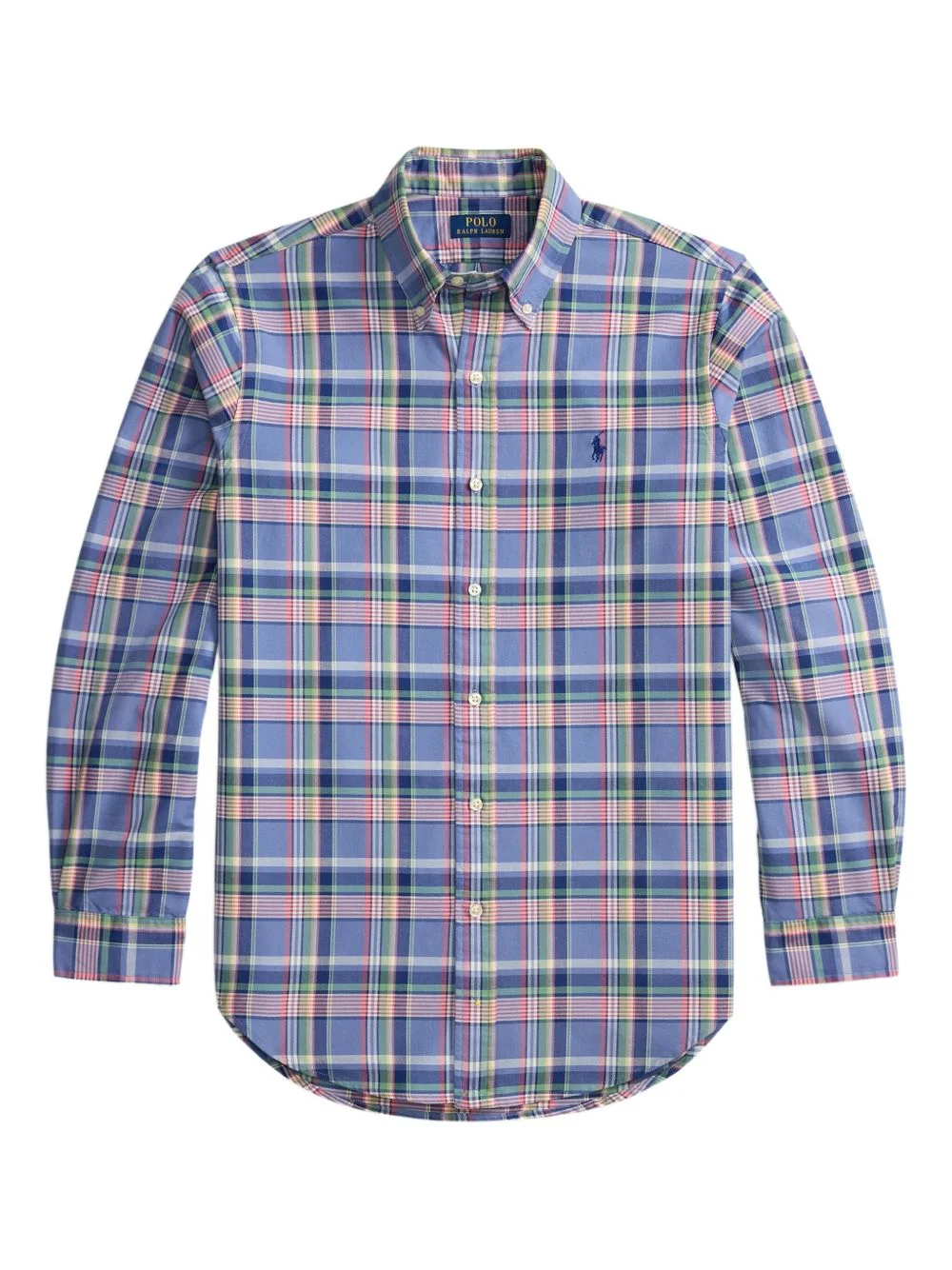 long-sleeve plaid shirt - 1