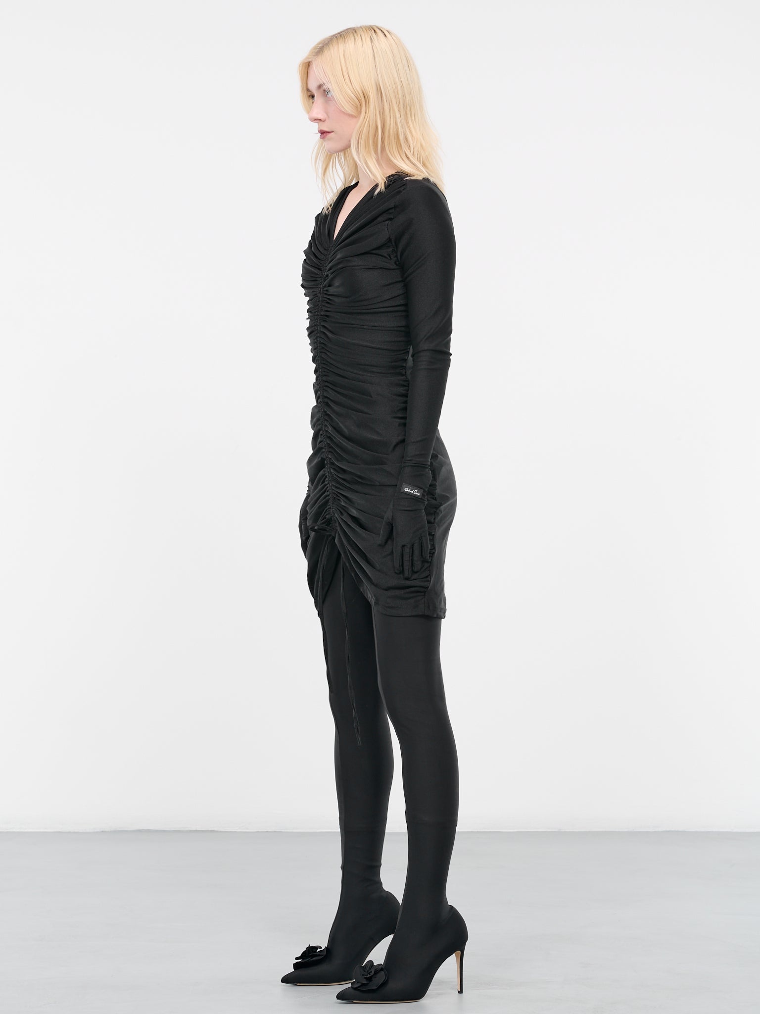 Gloved Ruched Dress - 2