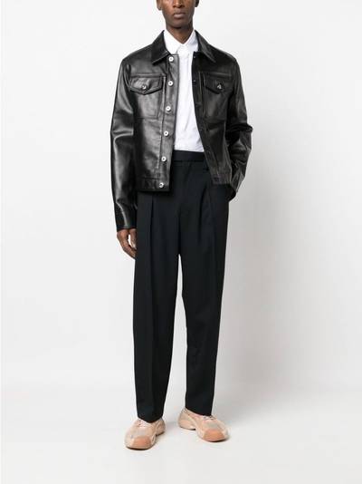 Lanvin buttoned leather jacket outlook