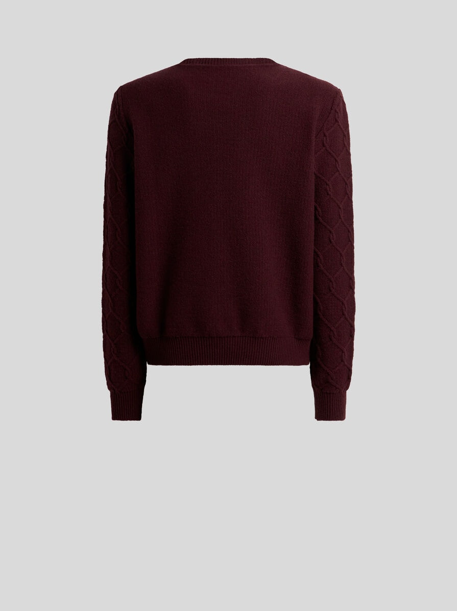 WOOL SWEATER WITH EMBROIDERY - 2