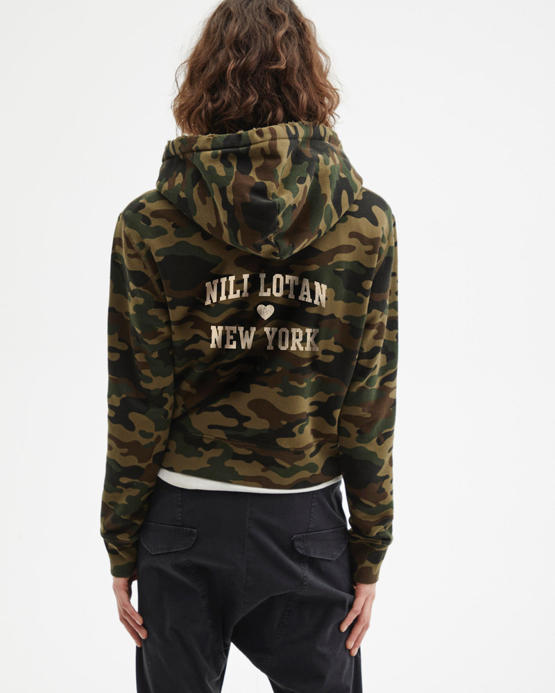 NILI LOTAN NL NEW YORK CALLIE ZIP UP HOODIE outlook