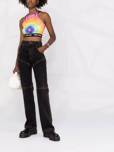 PHILIPP PLEIN tie dye-print cropped top outlook