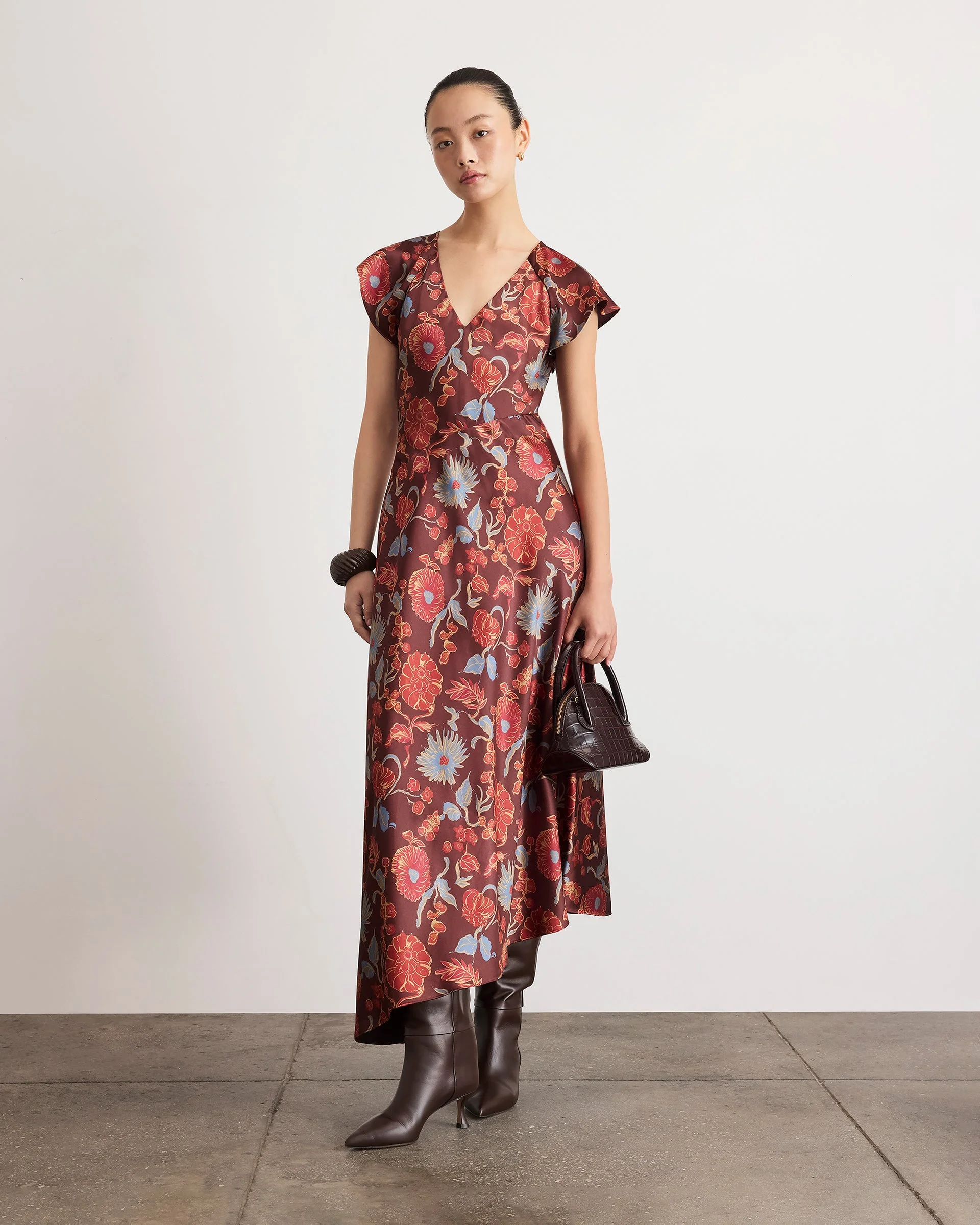 VIOLETA V-NECK DRESS - 1