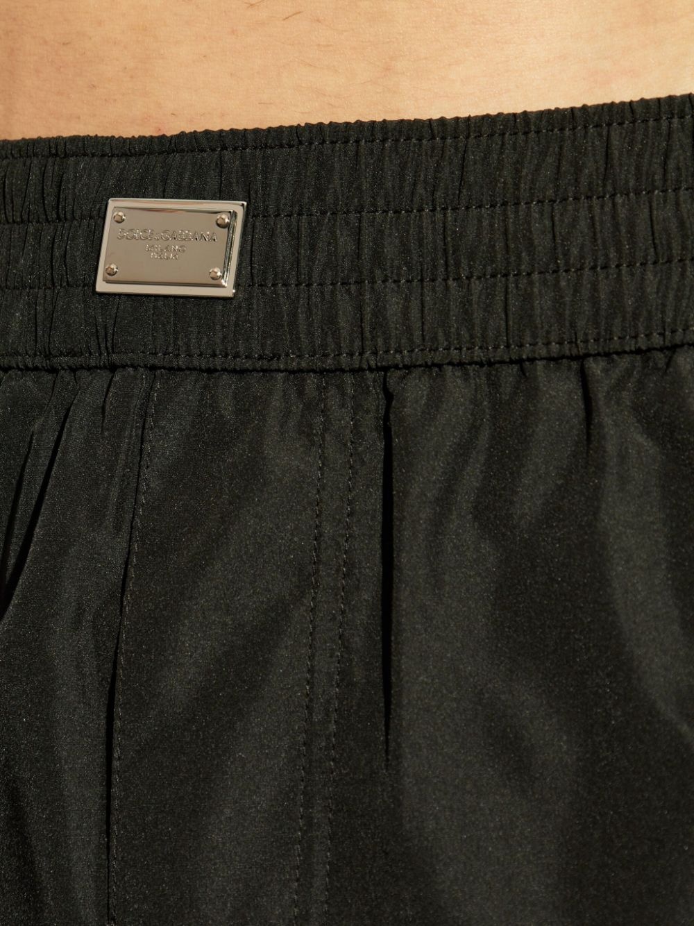 logo-plaque swim shorts - 5
