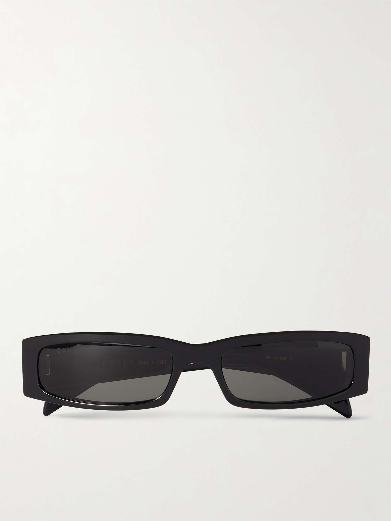 Rectangular-Frame Acetate Sunglasses - 1