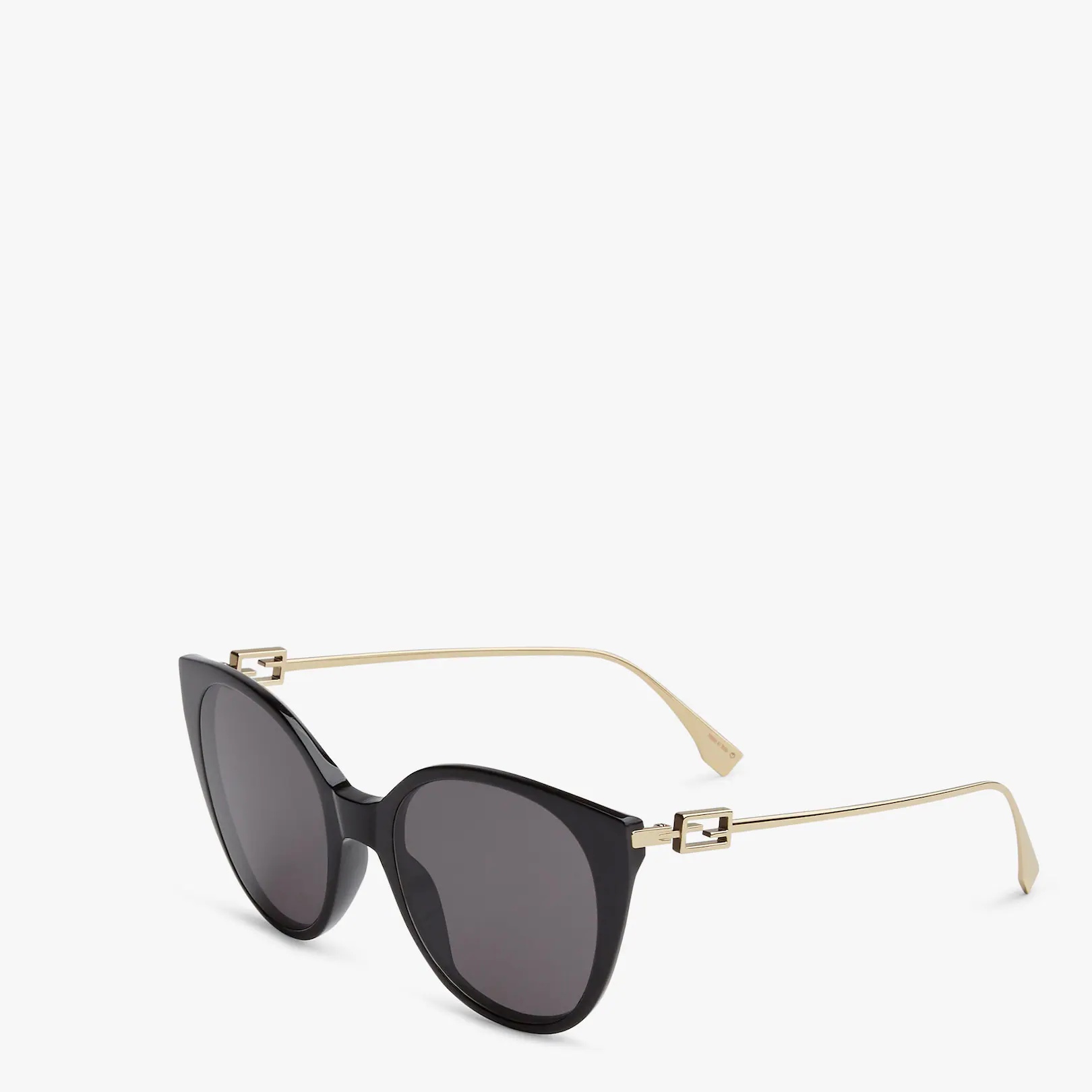 Black acetate and metal sunglasses - 2