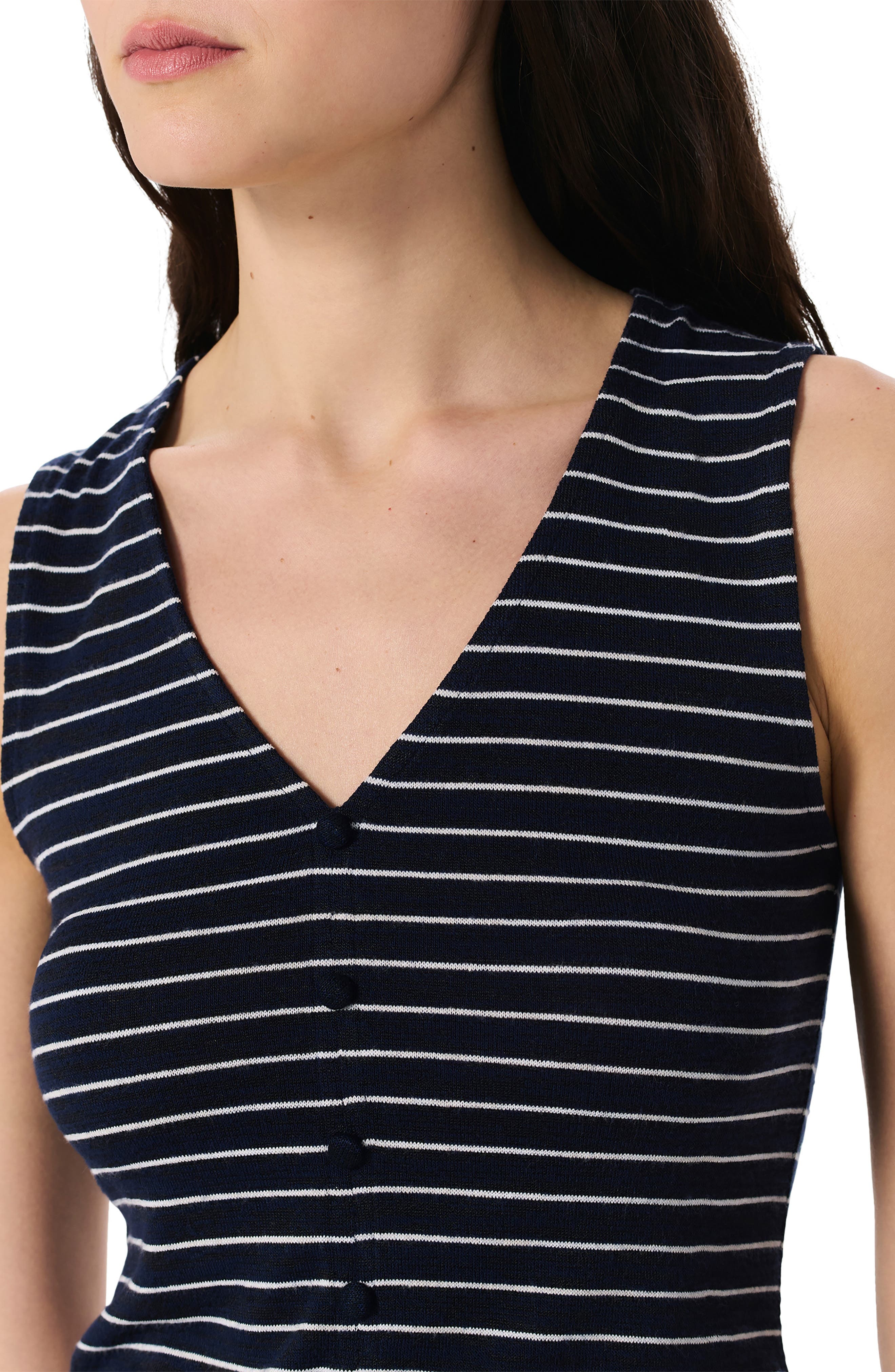 rag & bone The Knit Stripe T-Shirt in Navy at Nordstrom - 3
