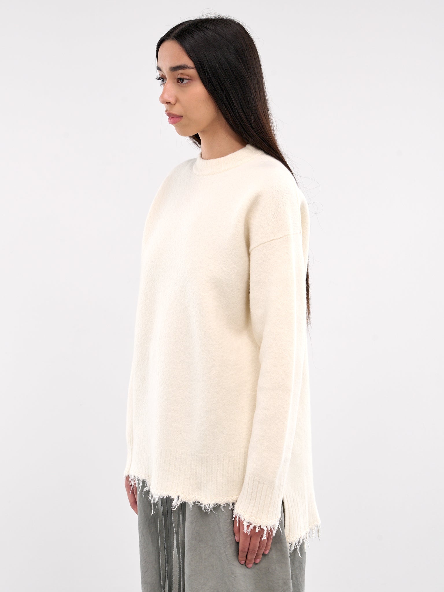 Frayed Knit Sweater - 2