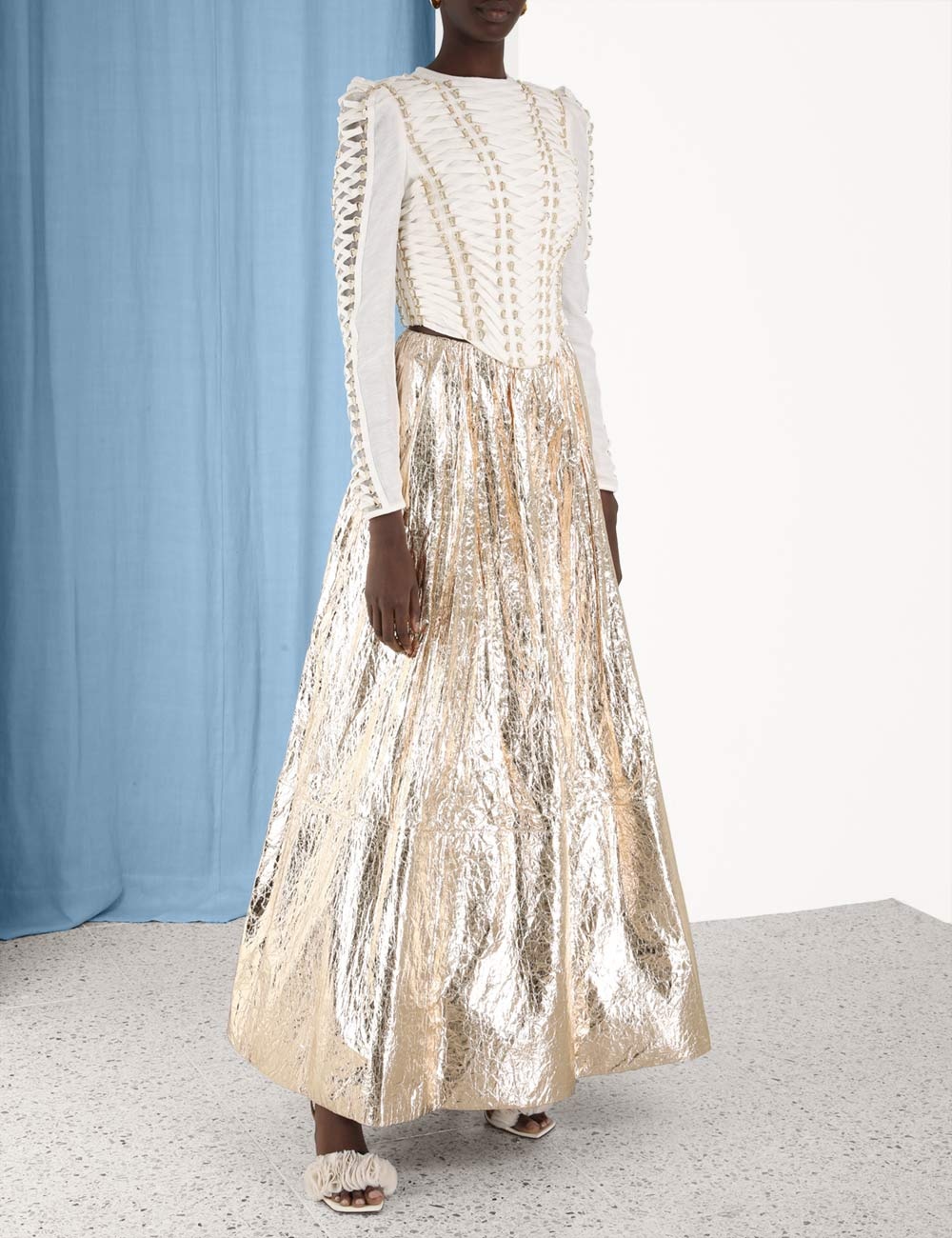COASTER FOIL MAXI SKIRT - 15