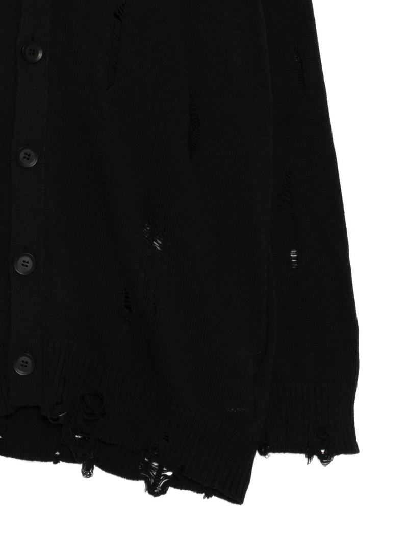 distressed button-up cardigan 3