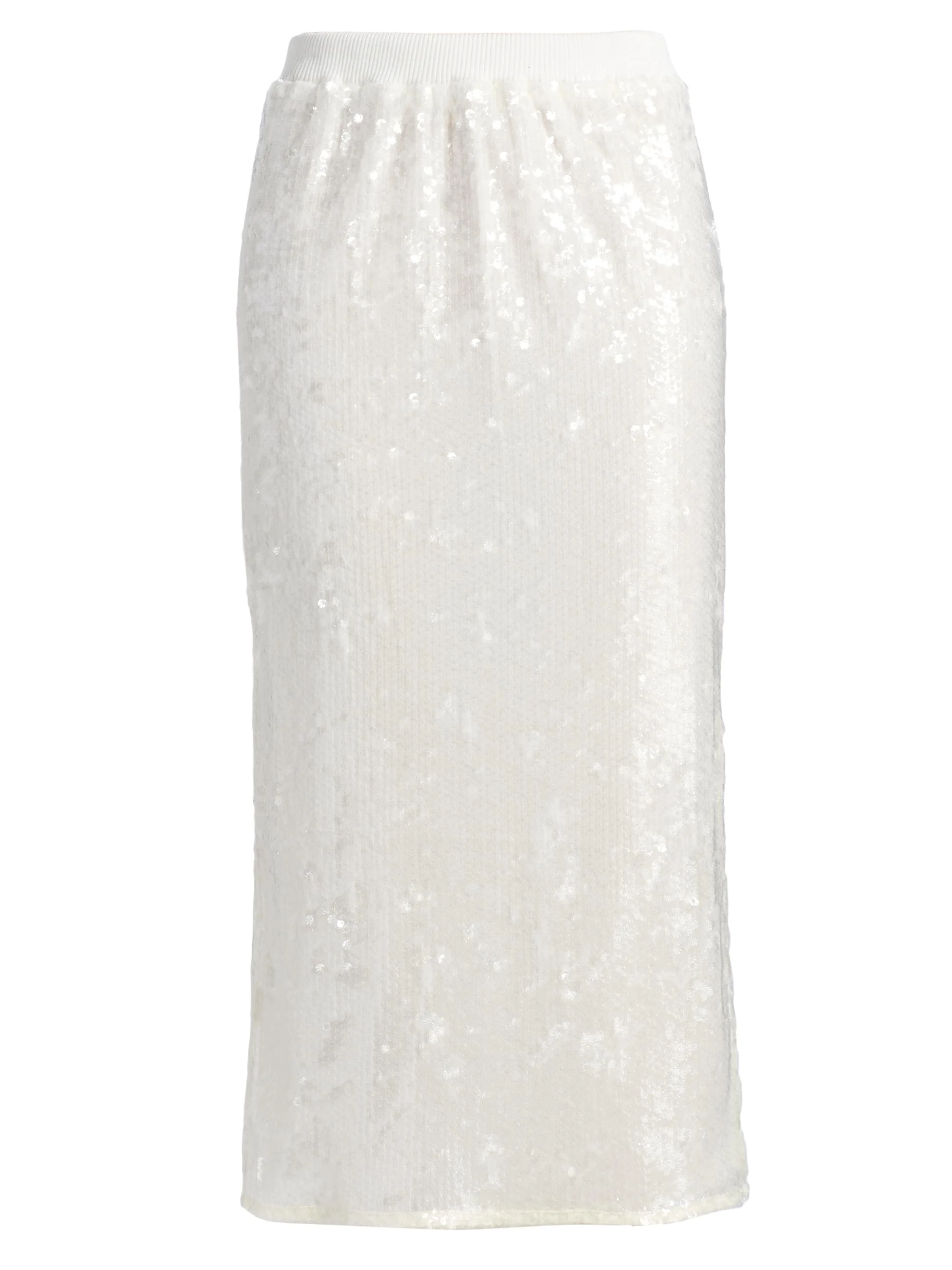 Women's Annita Sequined Midi-Skirt - Winter White Sequin - 1