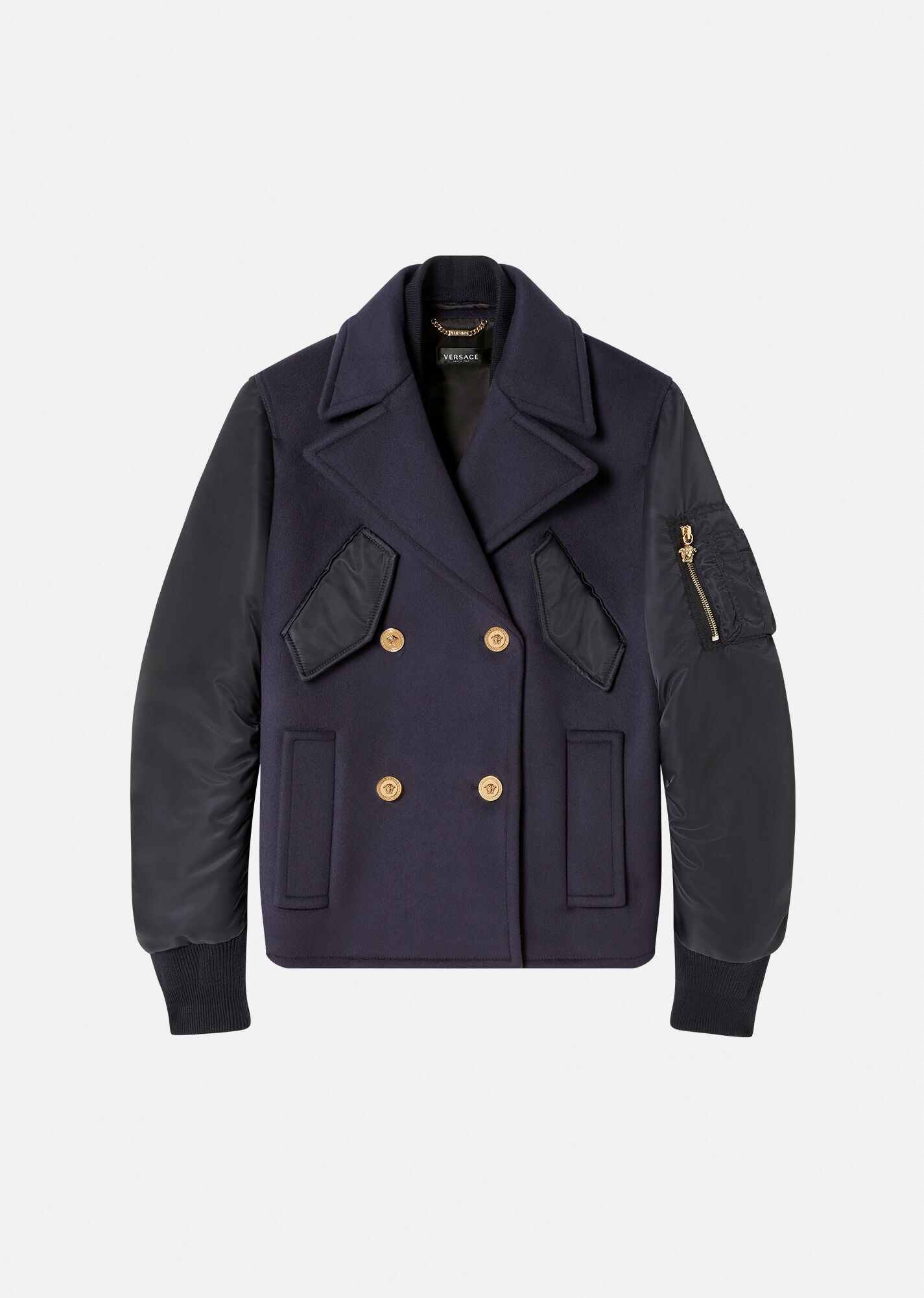 Wool & Nylon Peacoat - 1