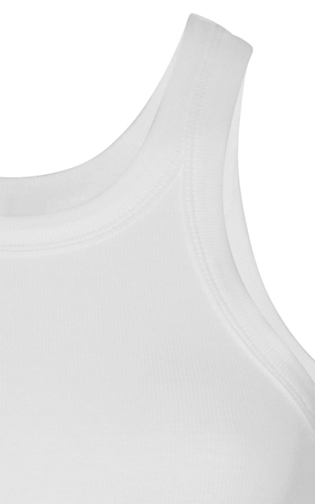 Espera Ribbed Stretch Cotton-Blend Top white - 6