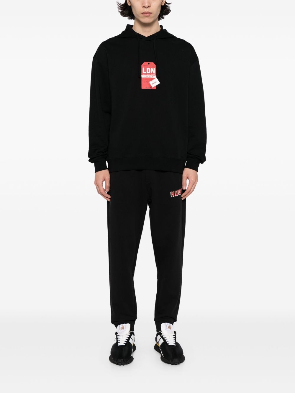 logo-print cotton track pants - 2