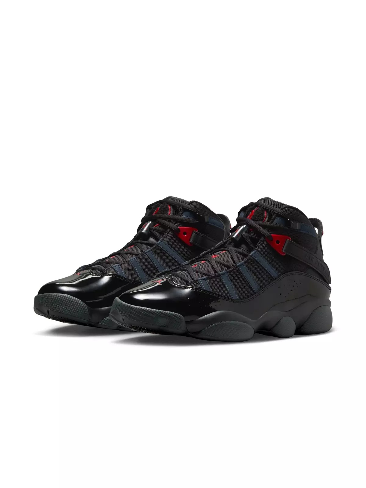 6 Rings "Black/Fire Red/Anthracite" Men's Shoe - 5
