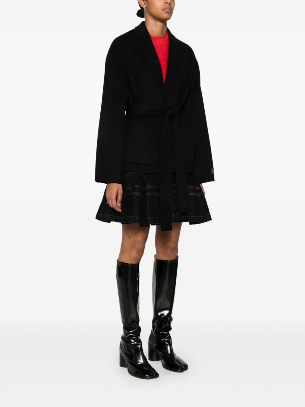 belted jacket - 3