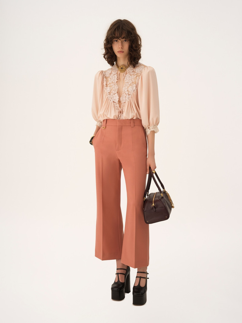 Chloé FLARED BOOTCUT PANTS IN WOOL GABARDINE outlook