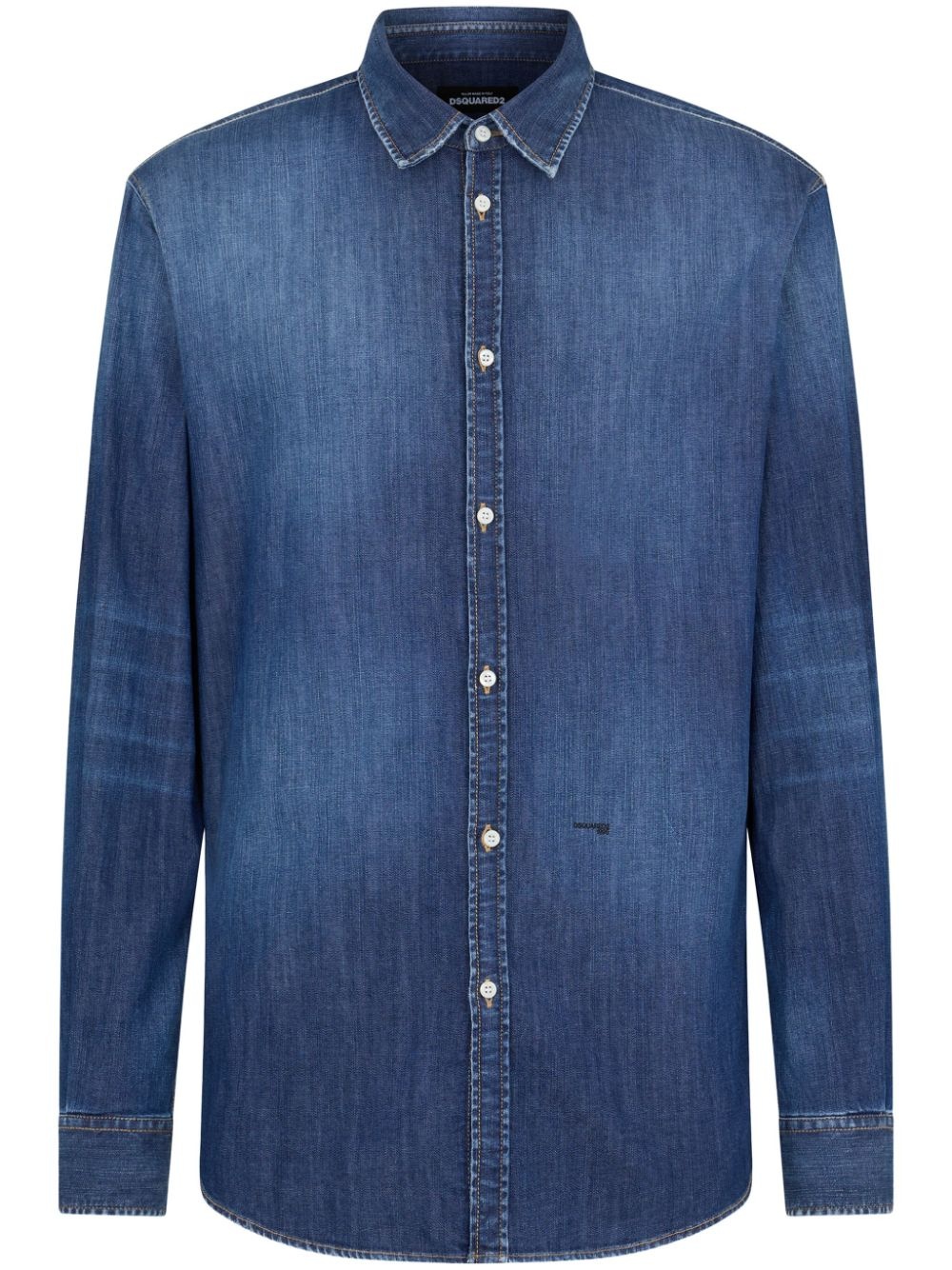 faded denim shirt - 1