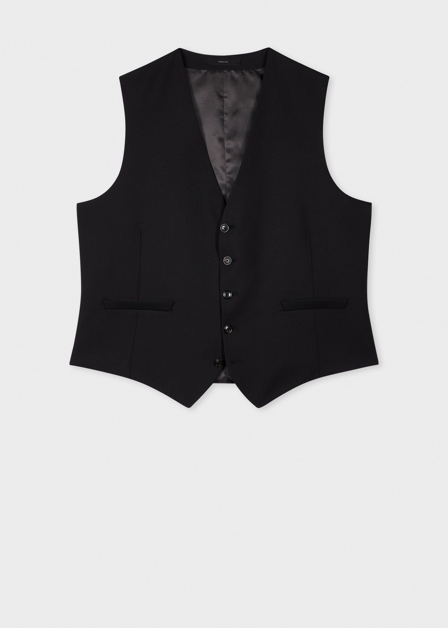 A Suit To Travel In - Black Wool Waistcoat - 1