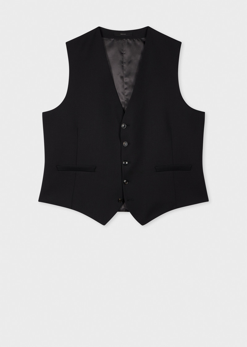 A Suit To Travel In - Black Wool Waistcoat 1