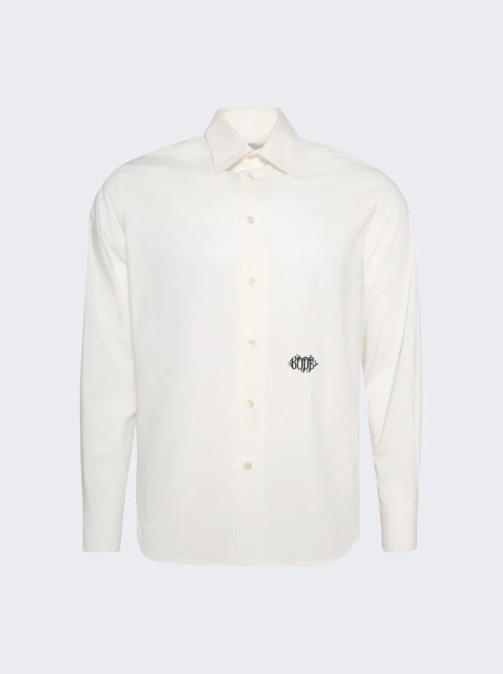 Monogrammed Poplin Shirt White - 1