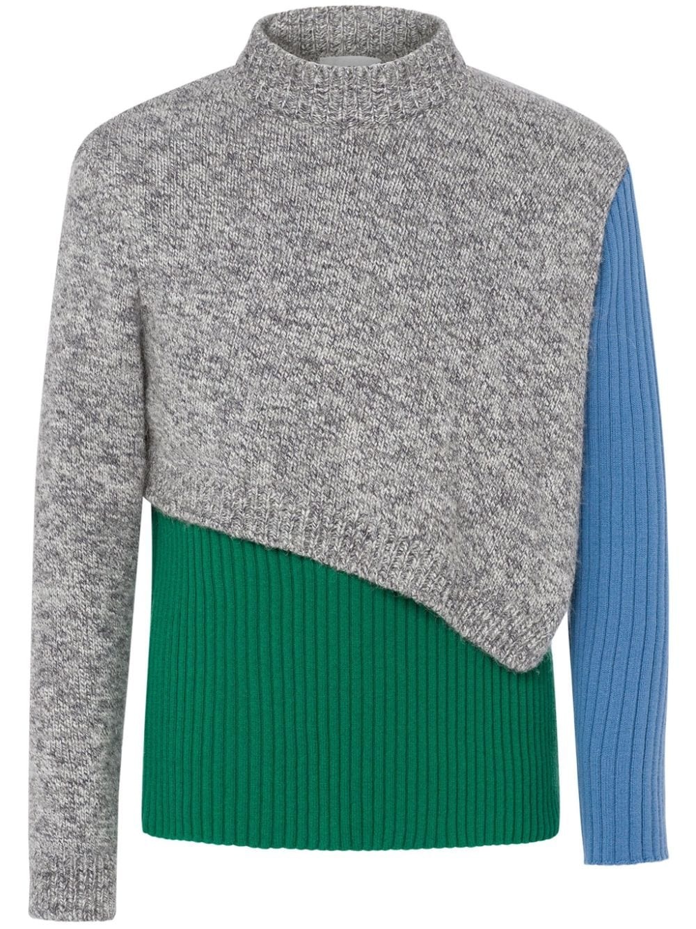 layered colour-block jumper - 1