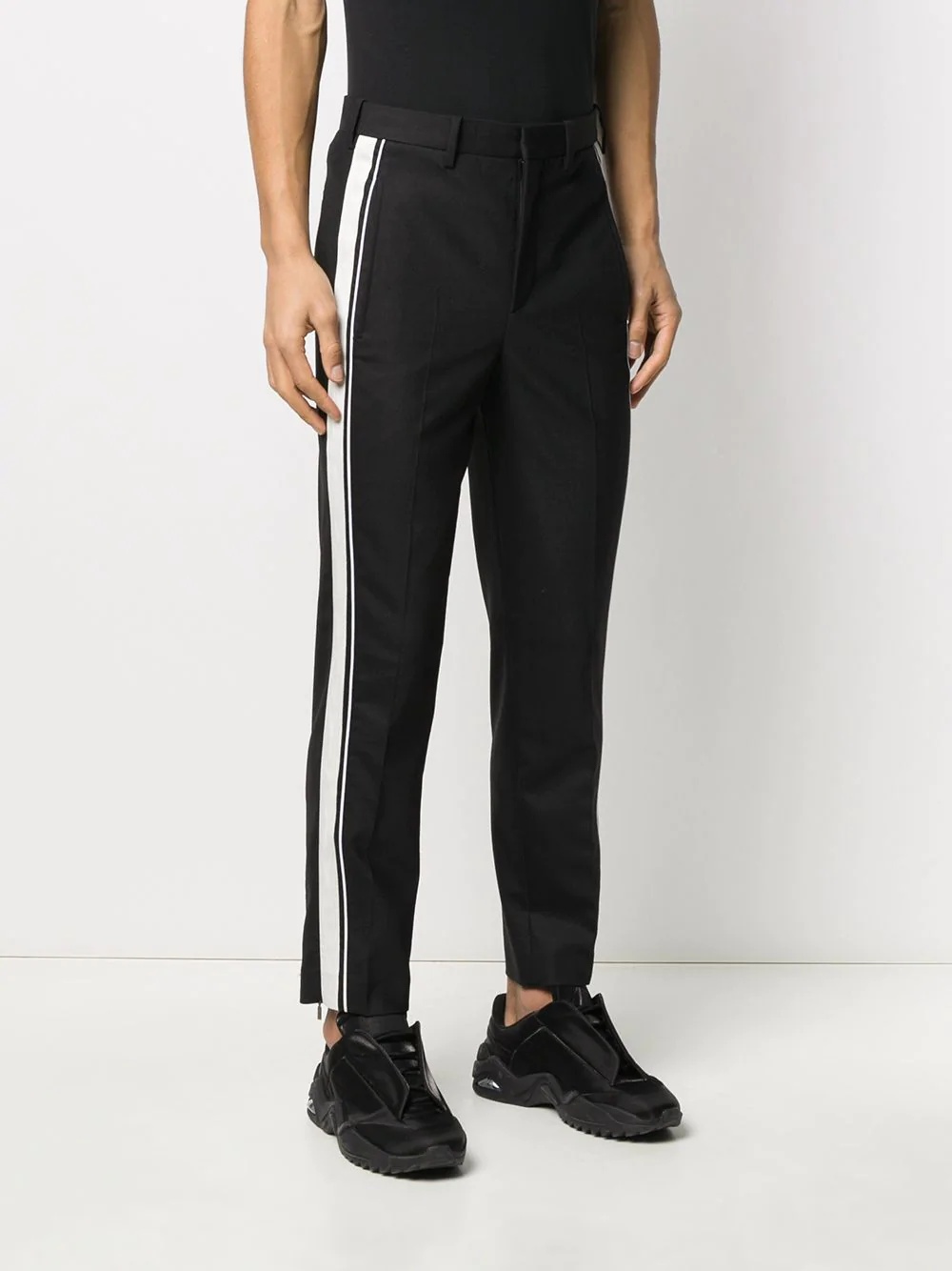 side panelled tailored trousers - 3