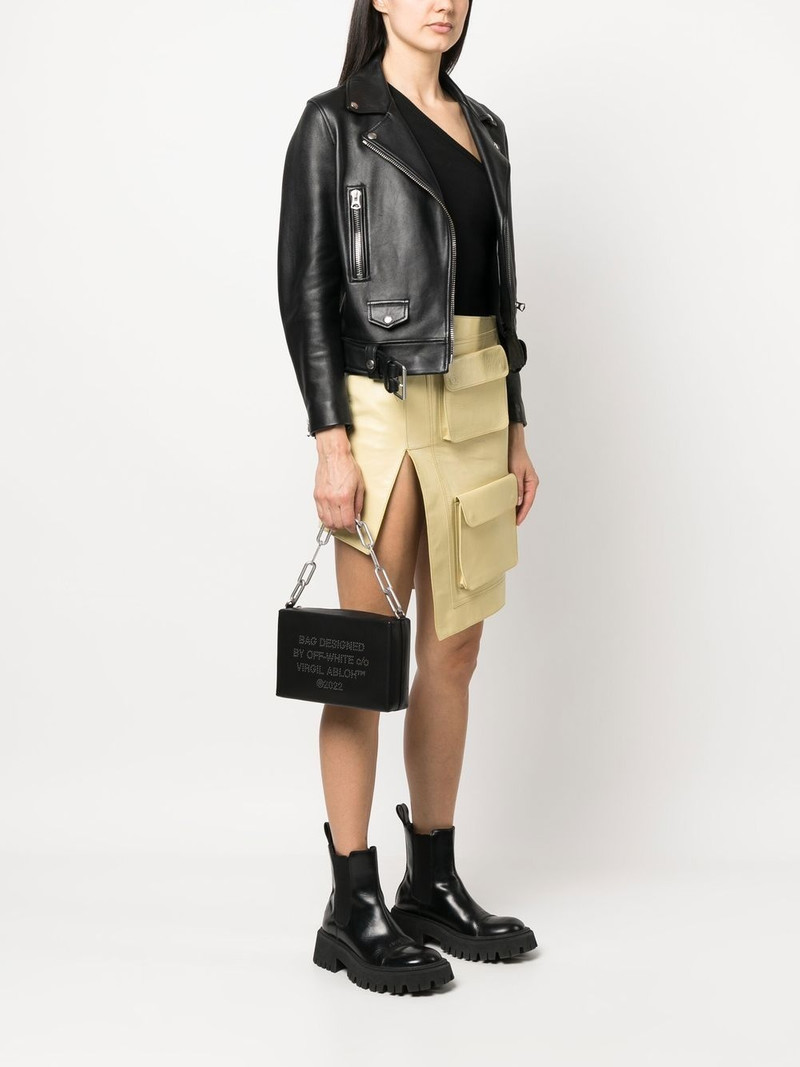 Off-White logo-studded shoulder bag outlook