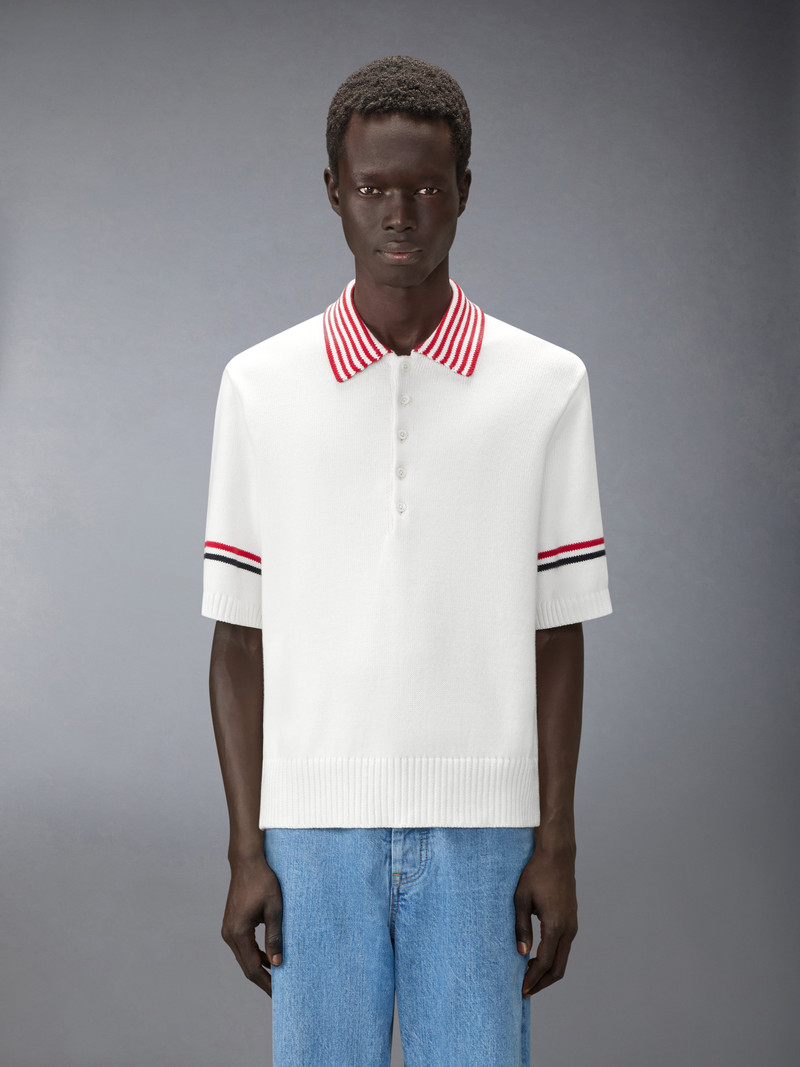 Thom Browne RWB ARMBAND SAILBOAT RUGBY POLO outlook