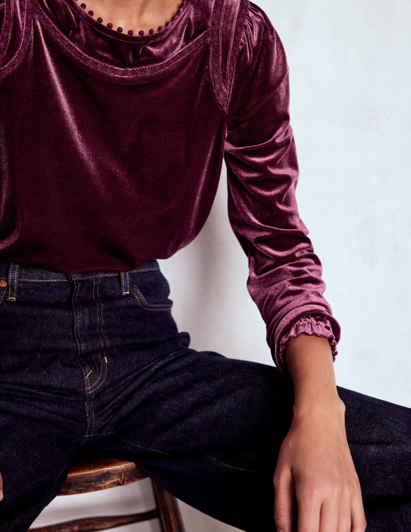 Mila Velvet Top-Deep Wisteria 3